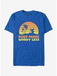 Disney Lilo And Stitch Surf More Worry Less T-Shirt, ROYAL, hi-res