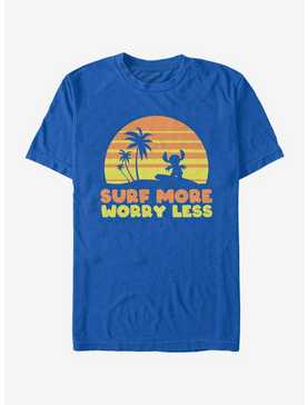 Disney Lilo And Stitch Surf More Worry Less T-Shirt, , hi-res