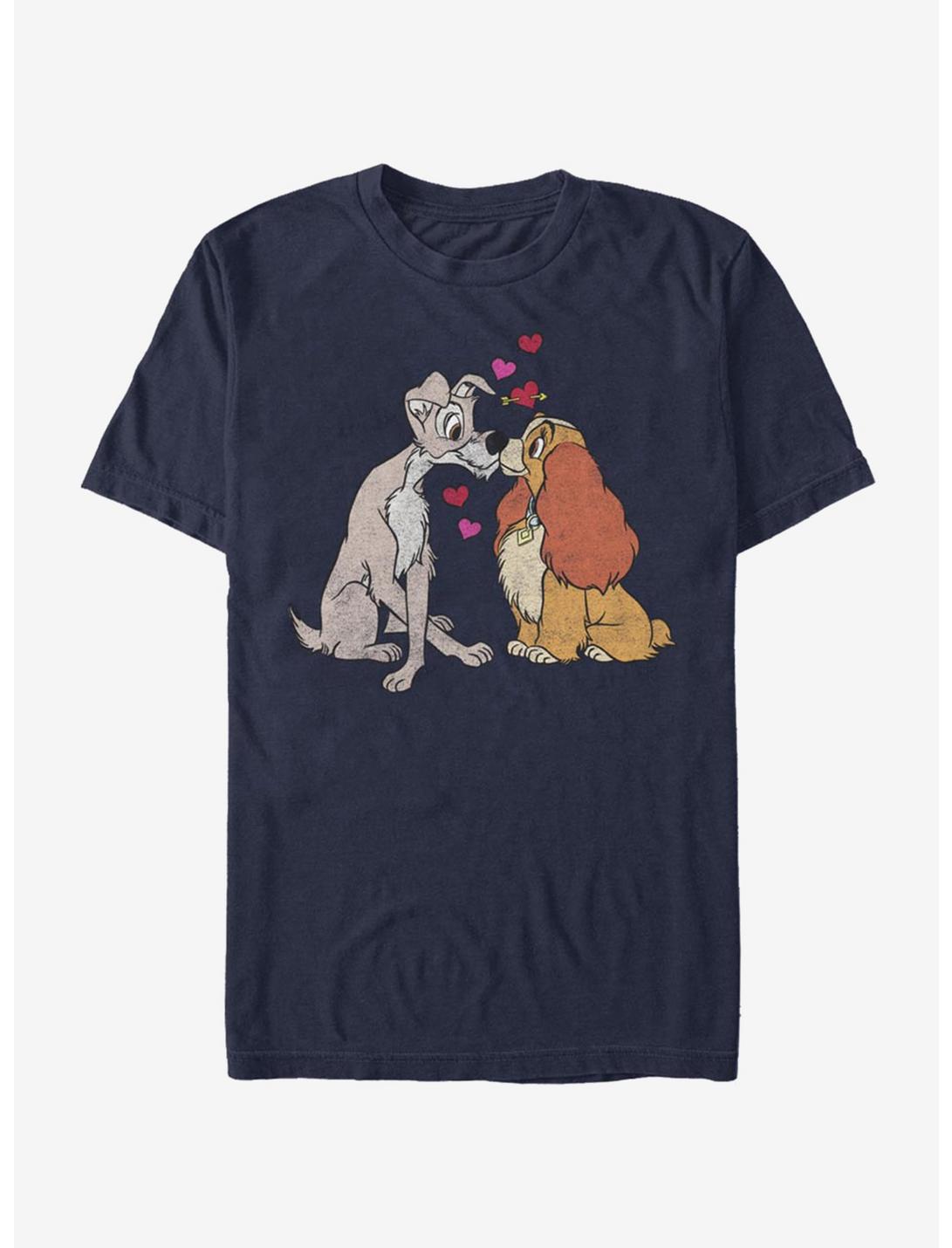 Disney Lady And The Tramp Puppy Love T-Shirt, NAVY, hi-res