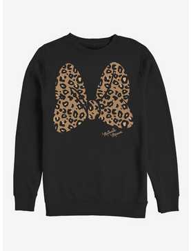 Disney Minnie Mouse Animal Print Bow Sweatshirt, , hi-res
