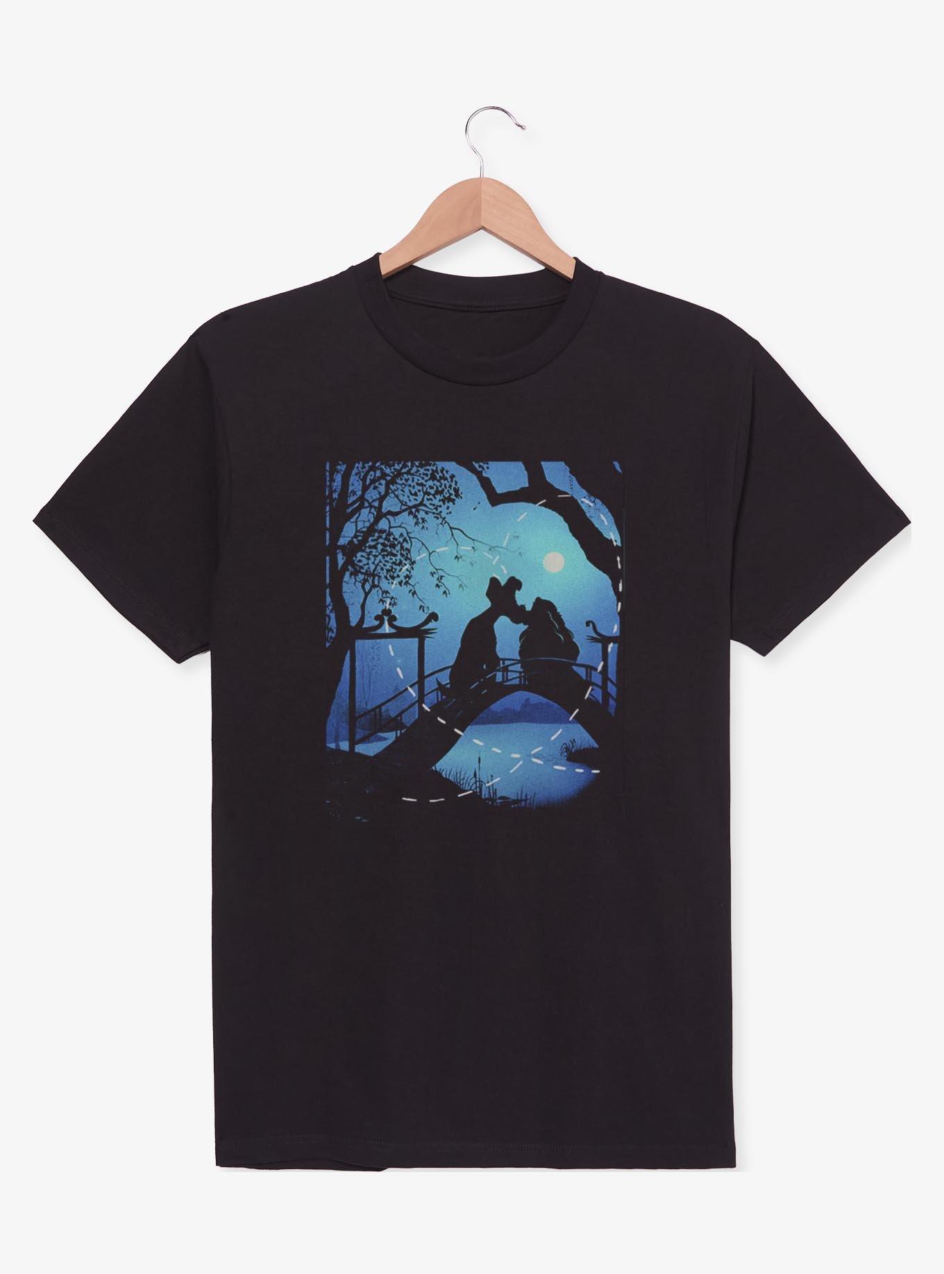 Disney Lady And The Tramp Silhouette Love T-Shirt