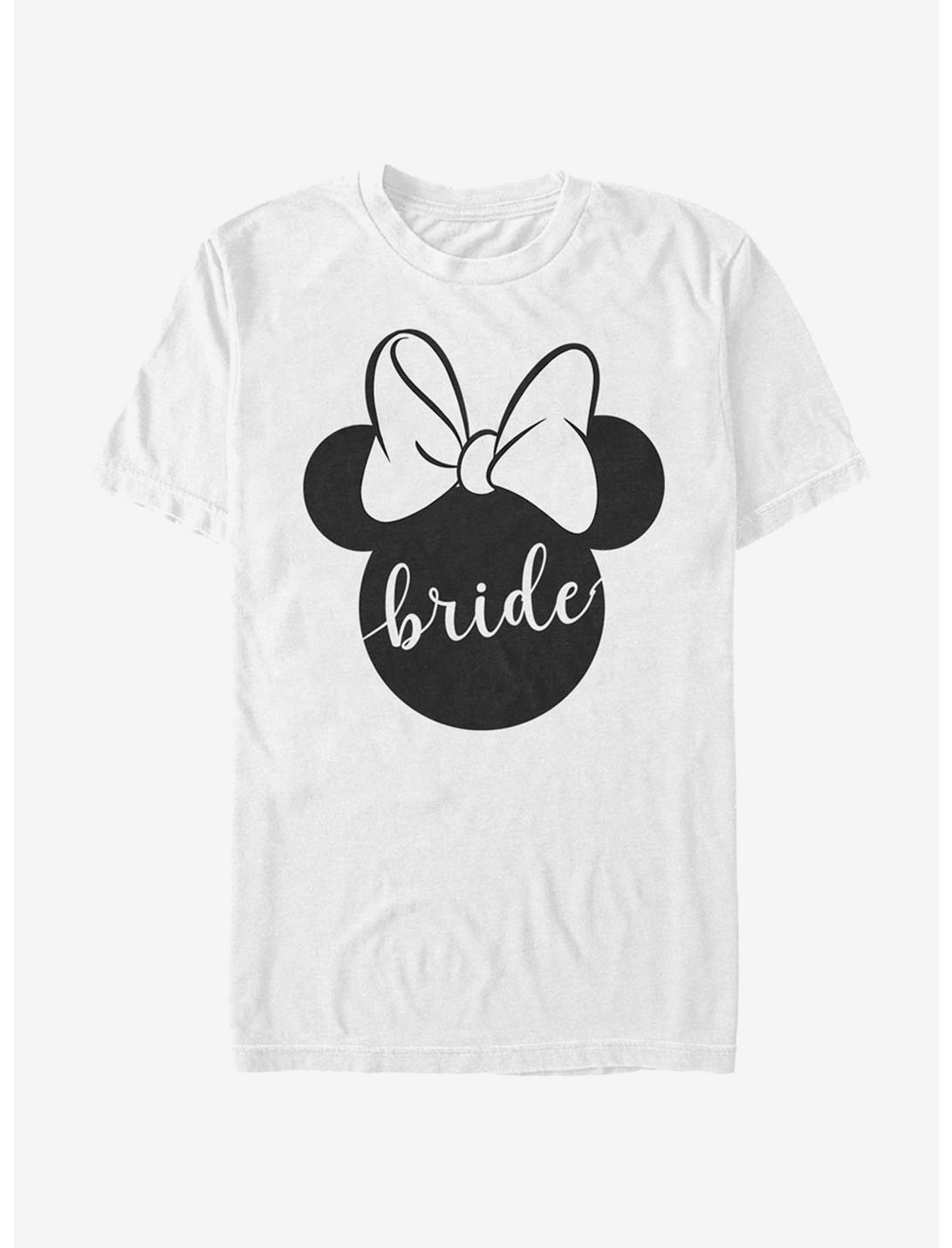 Disney Mickey Mouse Bow Bride T-Shirt, WHITE, hi-res