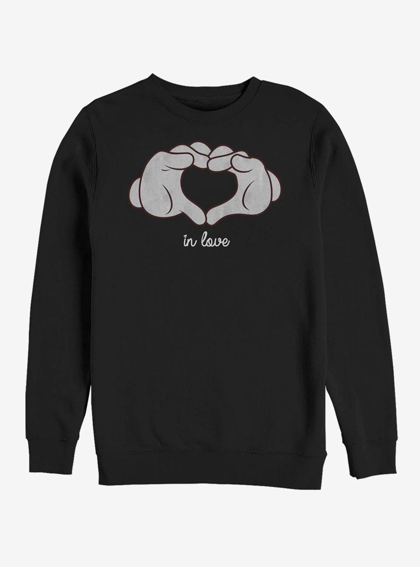 Disney Mickey Mouse Glove Heart Sweatshirt, , hi-res