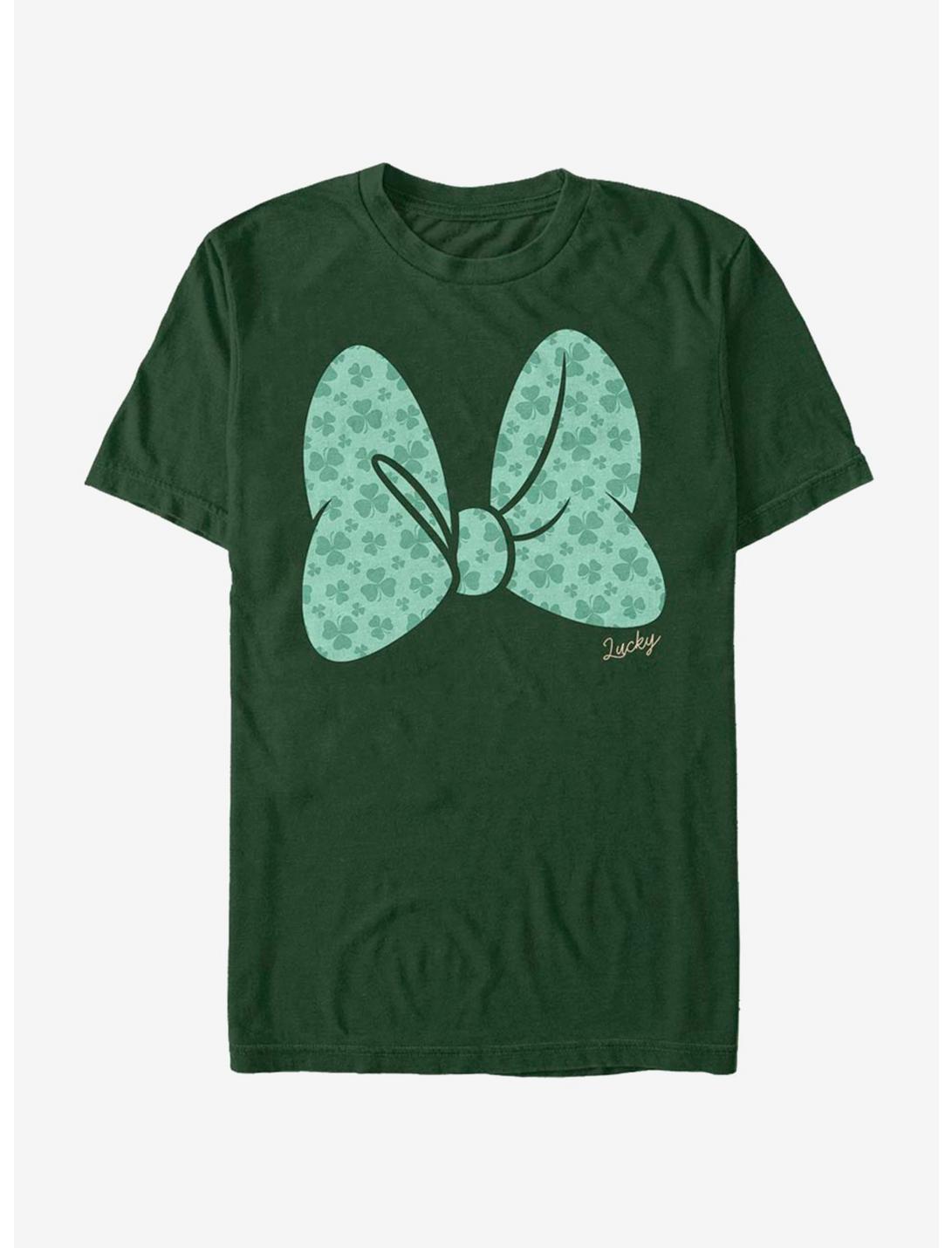 Disney Mickey Mouse Clover Bow T-Shirt, FOREST GRN, hi-res