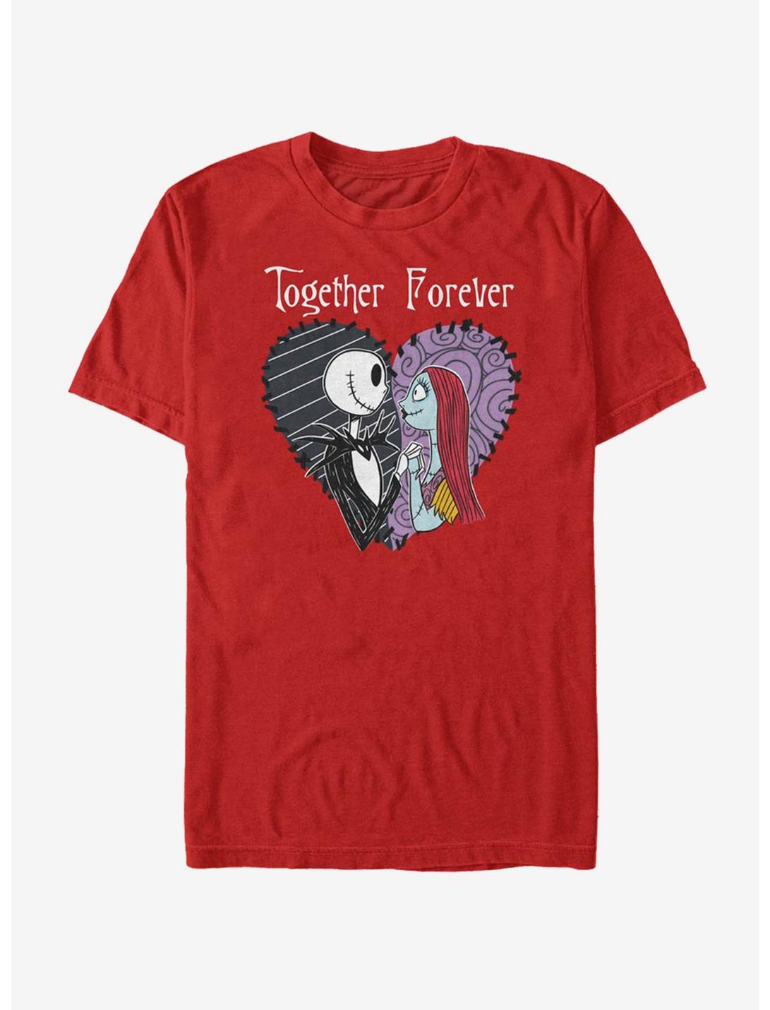 Disney The Nightmare Before Christmas Together Forever T-Shirt, RED, hi-res