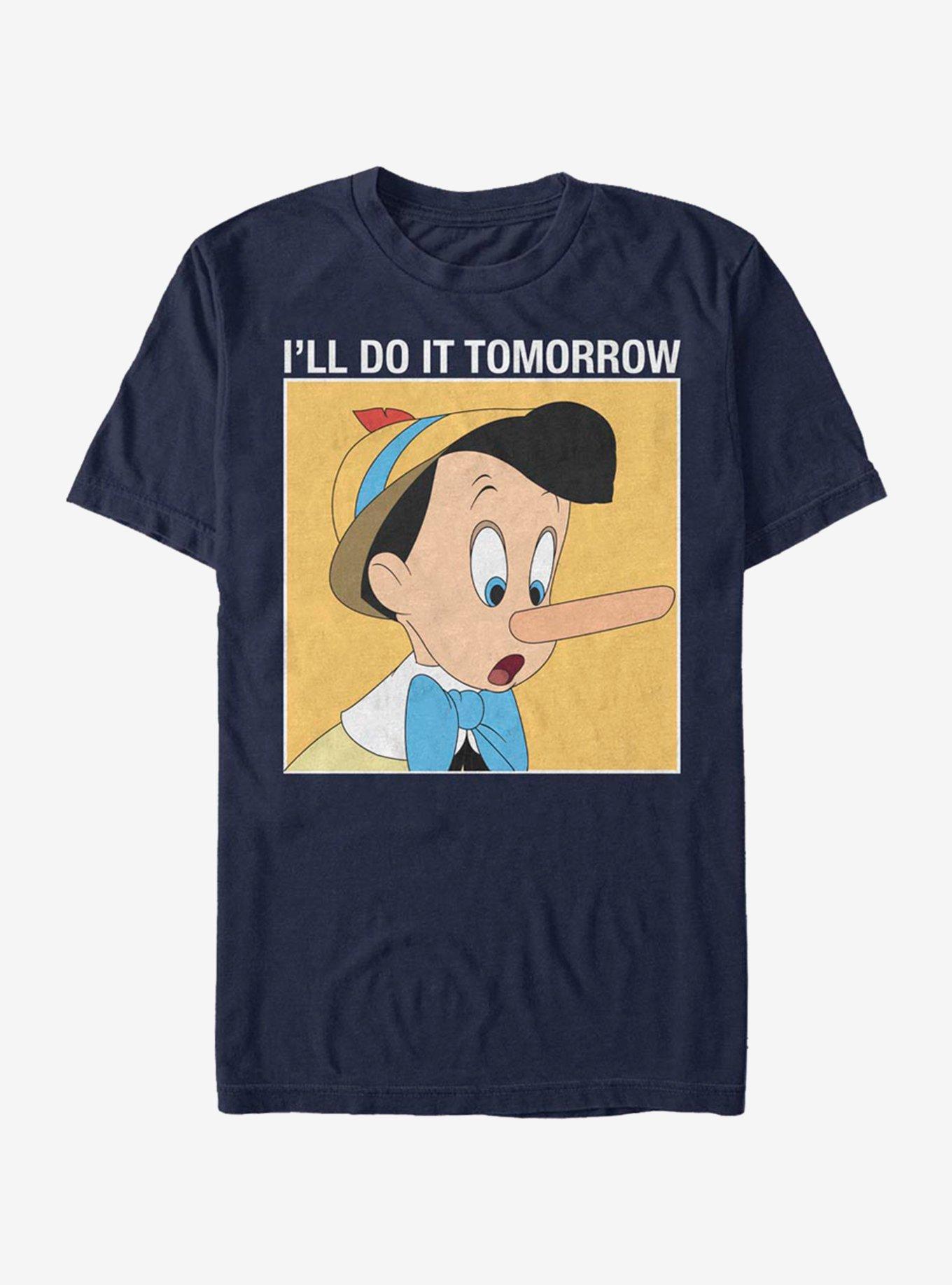 Disney Pinocchio Do It Tomorrow T-Shirt, , hi-res