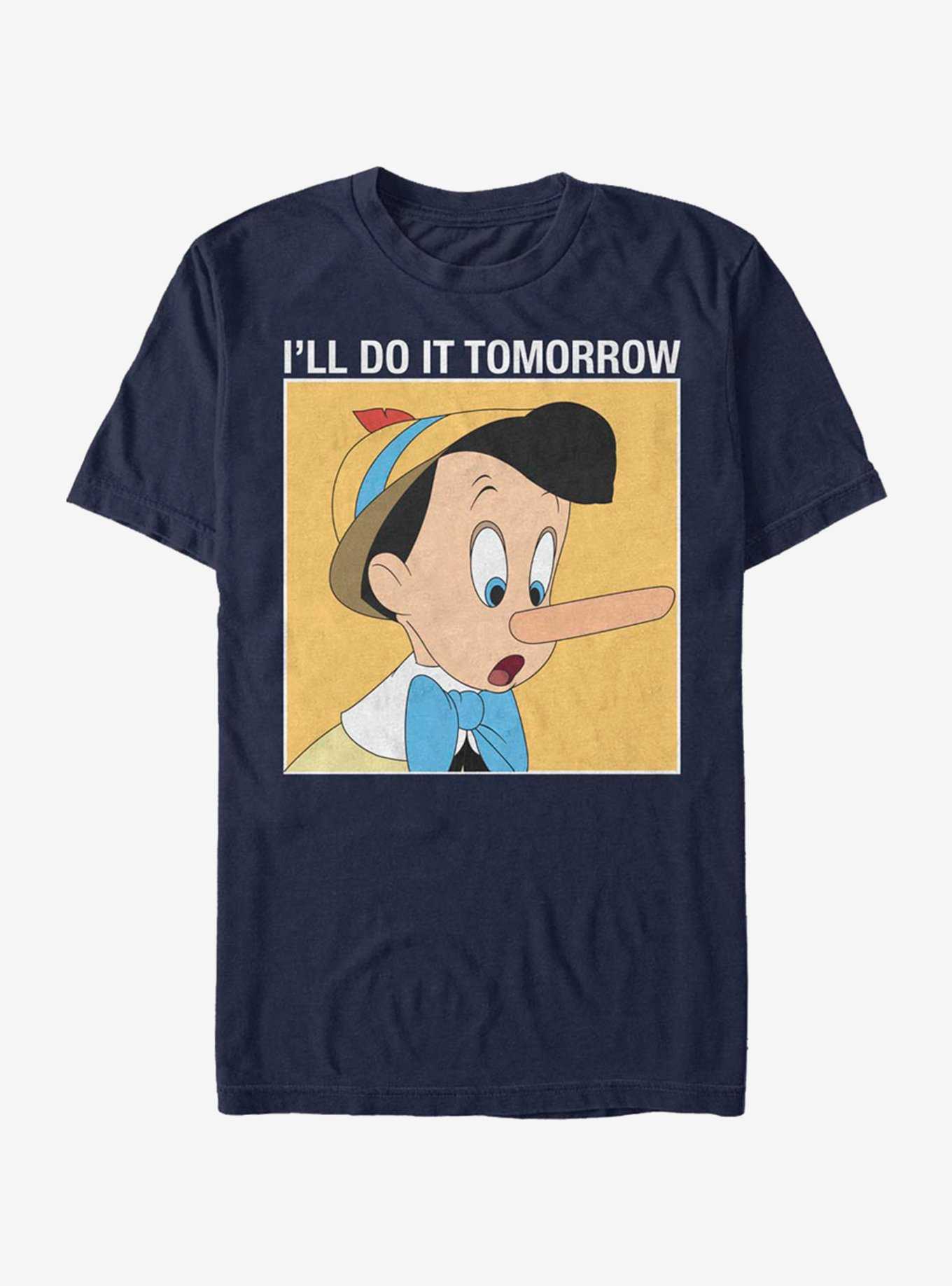 Disney Pinocchio Do It Tomorrow T-Shirt, , hi-res