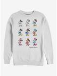 Disney Mickey Mouse Minnie Evolution Sweatshirt, WHITE, hi-res