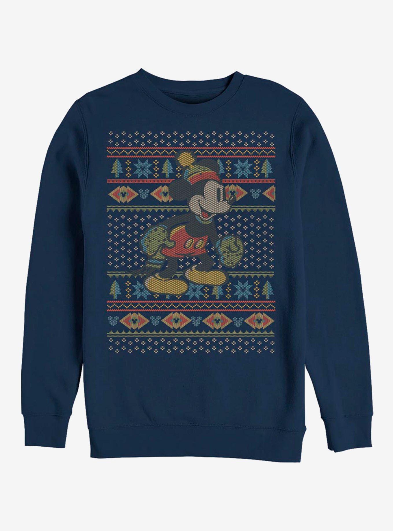 Disney Mickey Mouse Vintage Mickey Sweater Sweatshirt, NAVY, hi-res