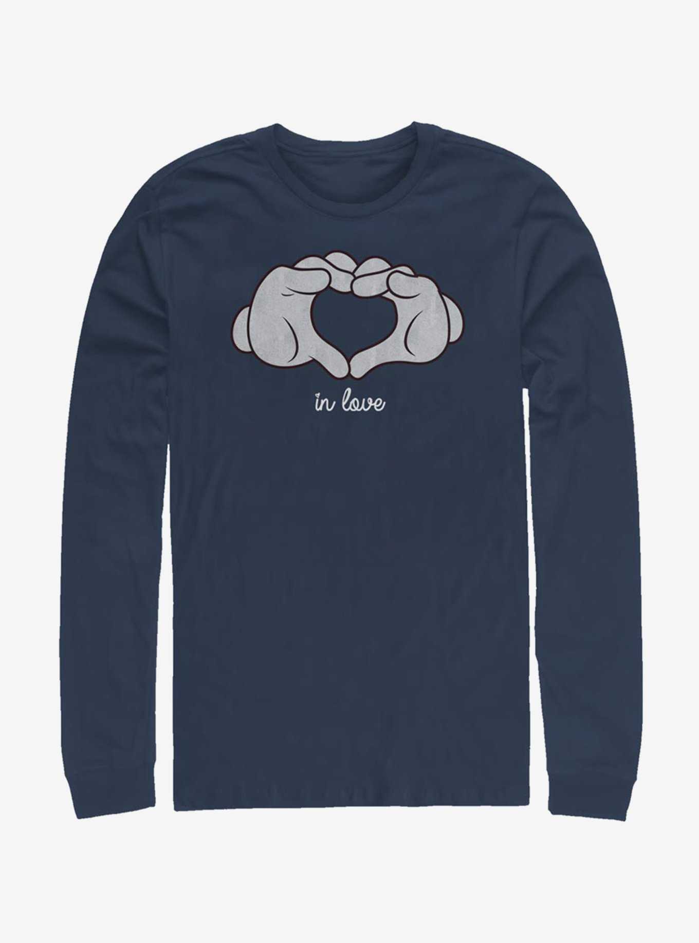 Disney Mickey Mouse Glove Heart Long-Sleeve T-Shirt, , hi-res