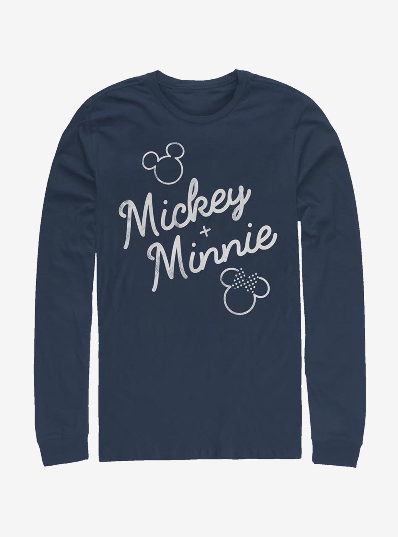 Disney Mickey Mouse Signed Together Long-Sleeve T-Shirt, NAVY, hi-res