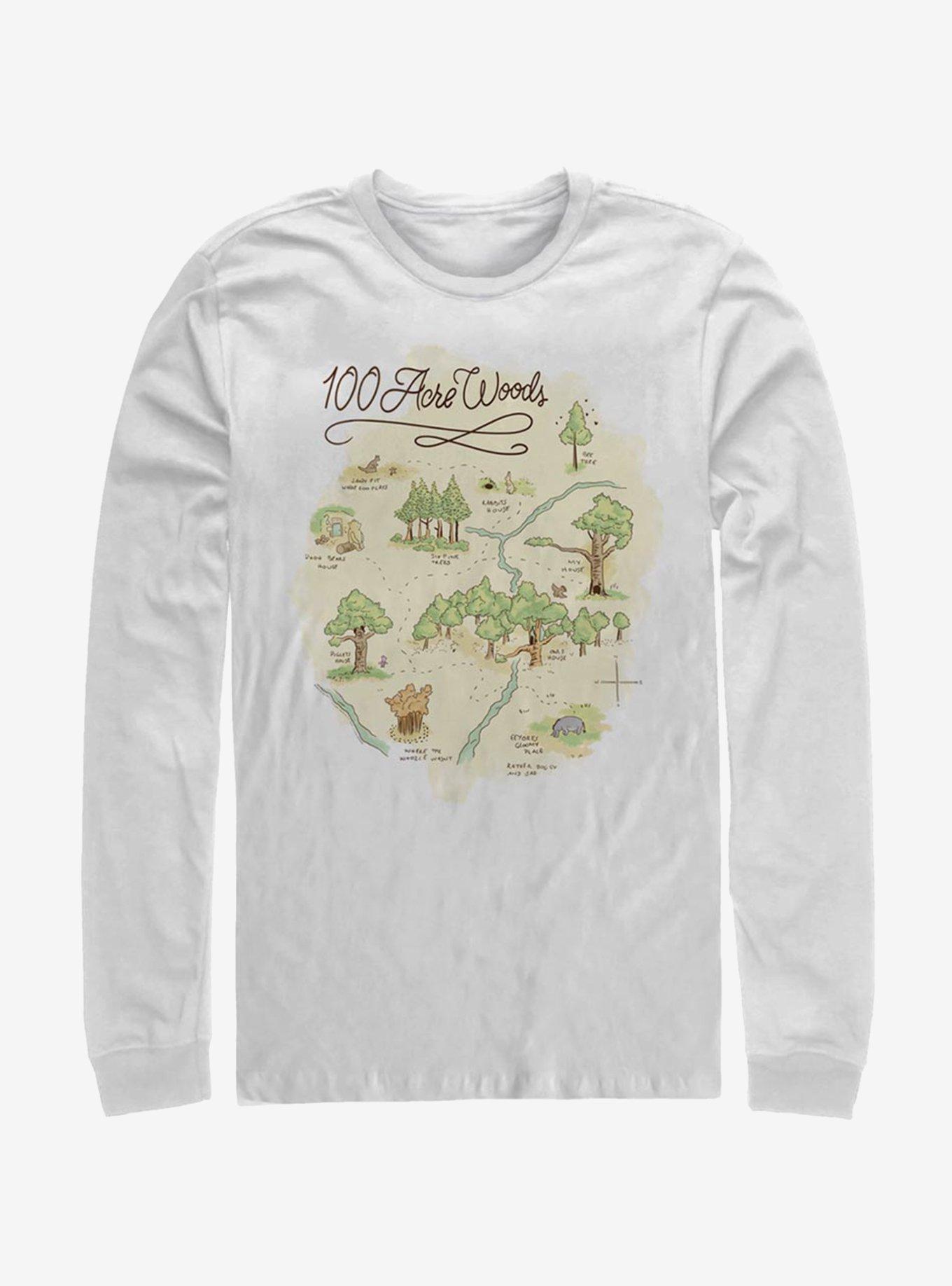 Disney Winnie The Pooh 100 Acre Map Long-Sleeve T-Shirt, , hi-res