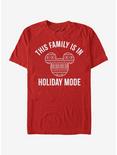 Disney Mickey Mouse Family Holiday Mode T-Shirt, RED, hi-res
