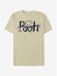 Disney Winnie The Pooh Name Art T-Shirt, SAND, hi-res