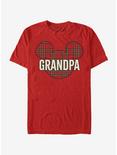 Disney Mickey Mouse Grandpa Holiday Patch T-Shirt, RED, hi-res