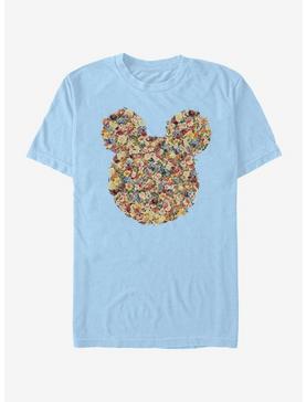 Disney Mickey Mouse Floral Mickey Head T-Shirt, , hi-res
