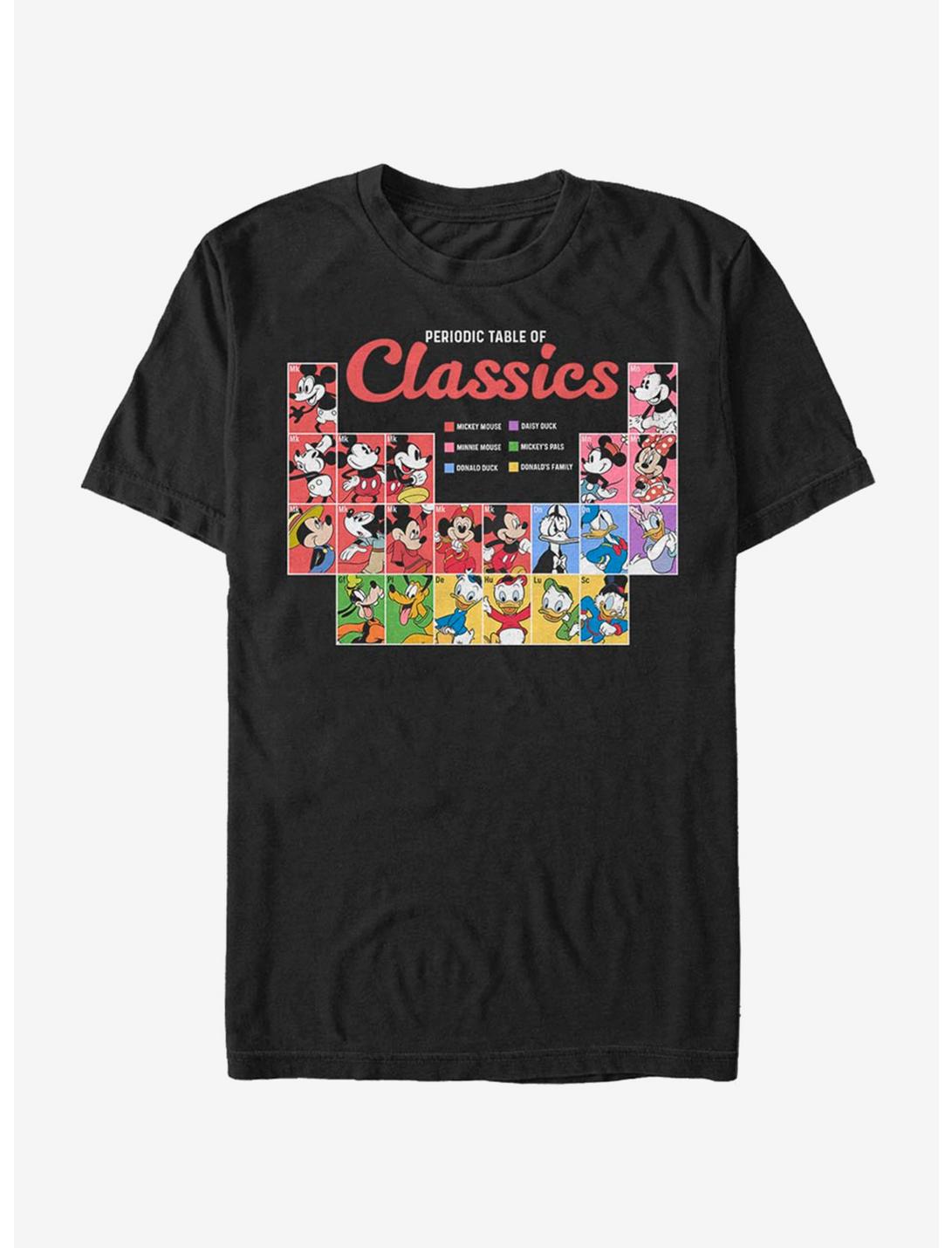Disney Mickey Mouse Classic Periodic T-Shirt, BLACK, hi-res