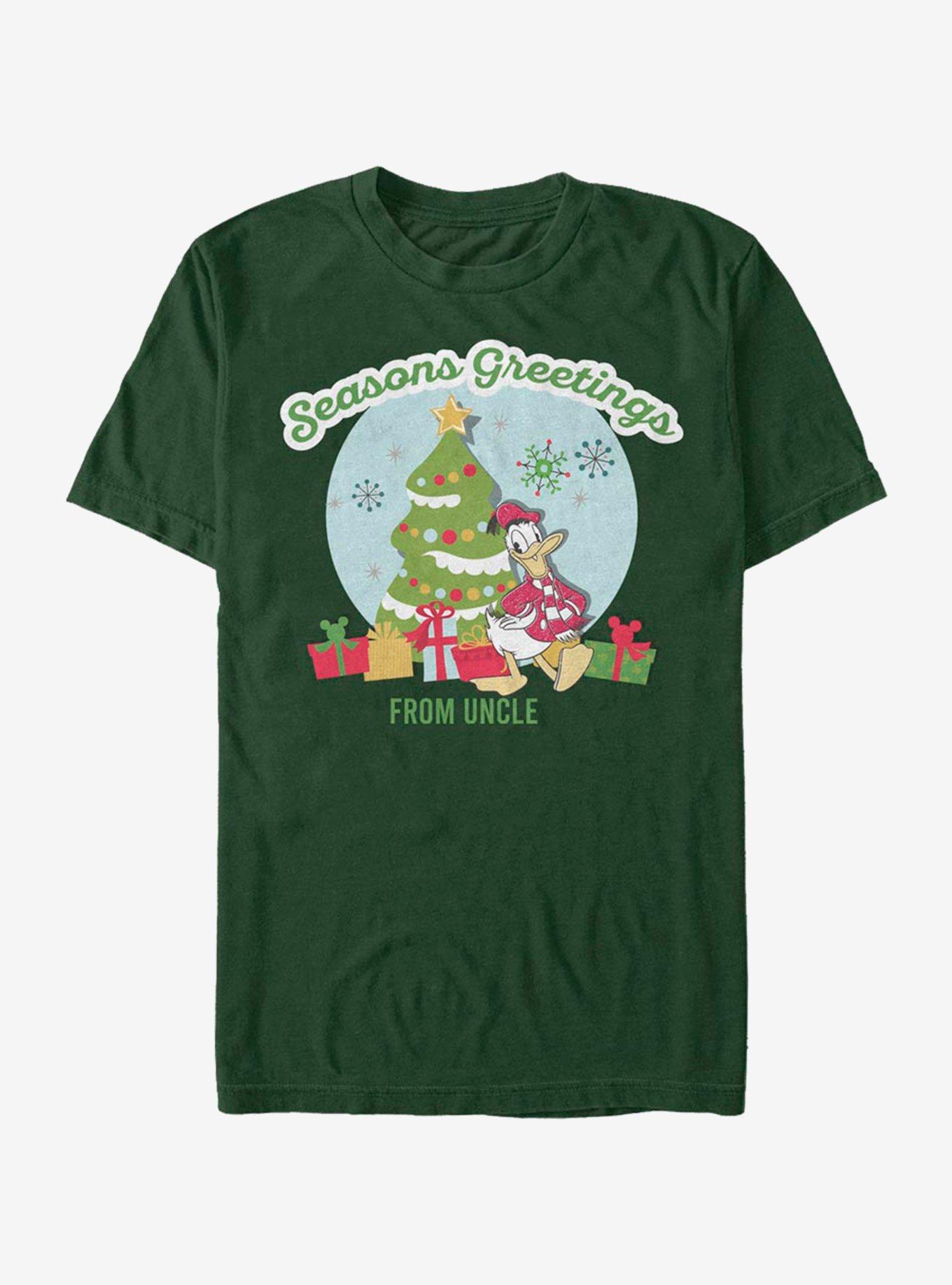 Disney Mickey Mouse Greetings From Uncle T-Shirt - GREEN | BoxLunch