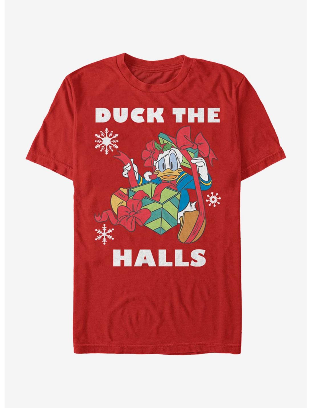 Disney Mickey Mouse Holiday Duck T-Shirt, RED, hi-res