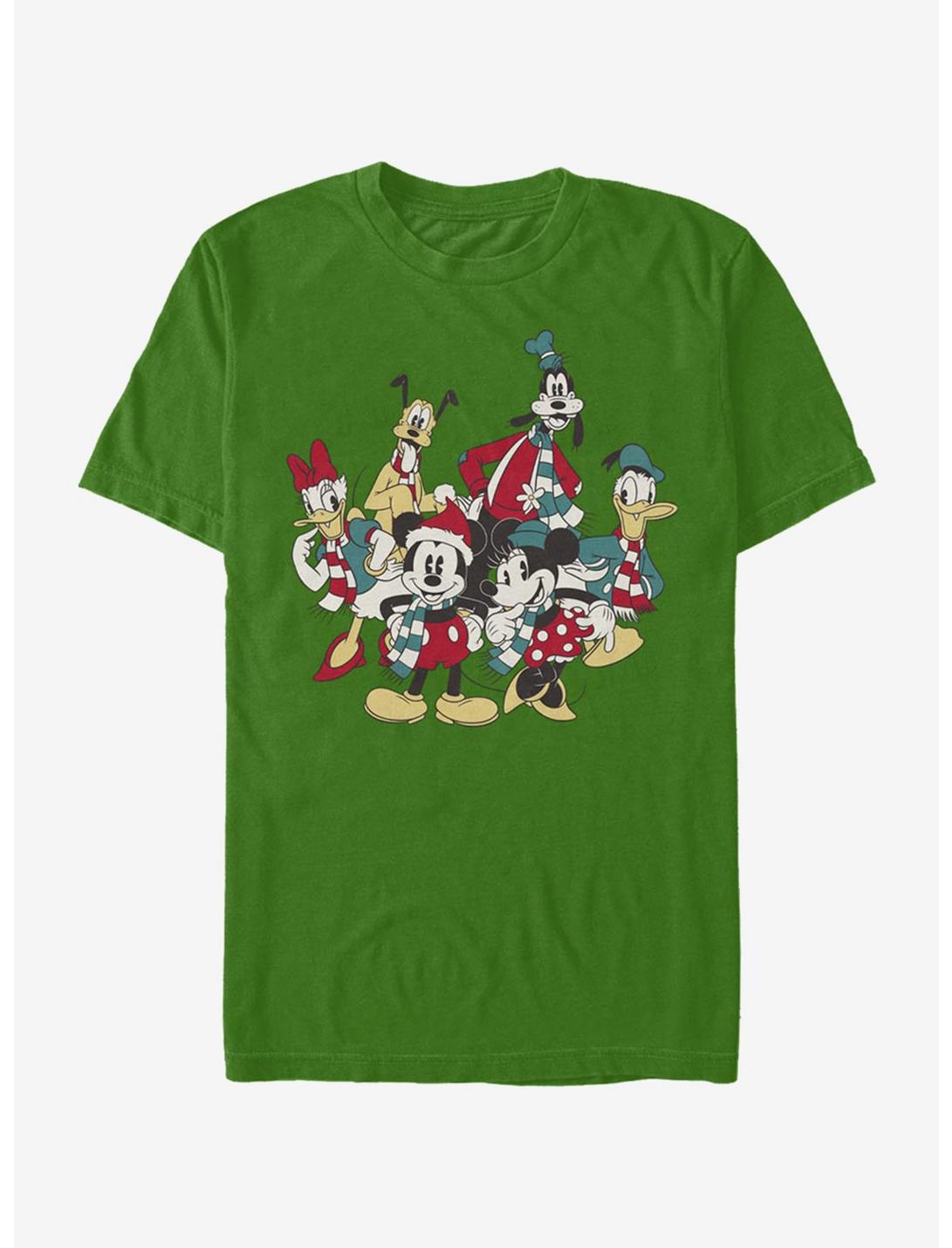 Disney Mickey Mouse Holiday Group T-Shirt, KELLY, hi-res