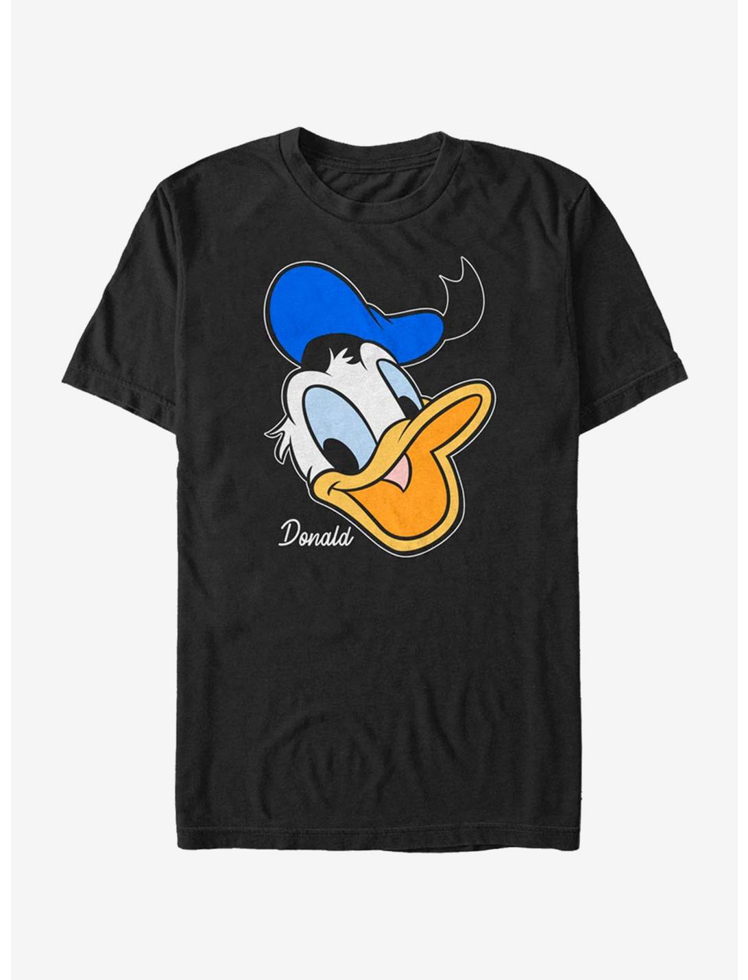 Disney Mickey Mouse Donald Big Face T-Shirt, BLACK, hi-res