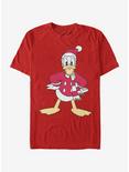 Disney Mickey Mouse Donald Hat T-Shirt, RED, hi-res