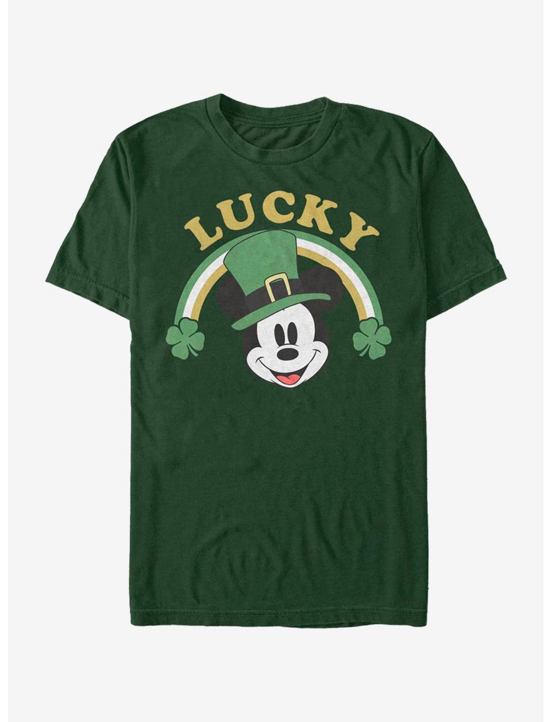 Disney Mickey Mouse Lucky Mickey T-Shirt, FOREST GRN, hi-res