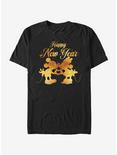 Disney Mickey Mouse and Minnie Kissing T-Shirt, BLACK, hi-res