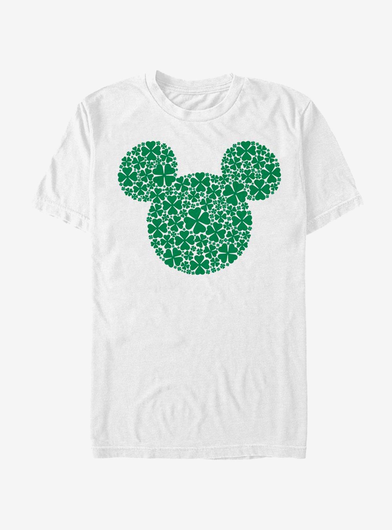 Disney Mickey Mouse Clover Fill T-Shirt, WHITE, hi-res