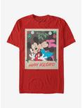 Disney Mickey Mouse Holiday Polaroid T-Shirt, RED, hi-res