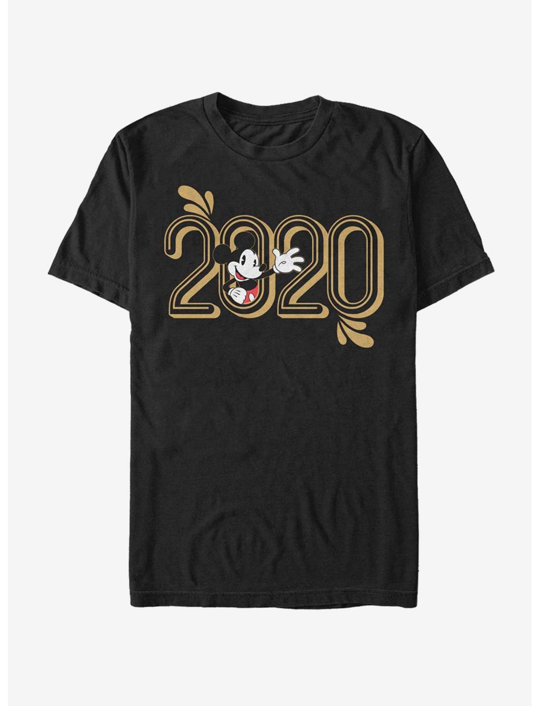 Disney Mickey Mouse Greets 2020 T-Shirt, BLACK, hi-res