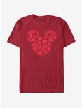 Disney Mickey Mouse Hearts Fill T-Shirt, CARDINAL, hi-res