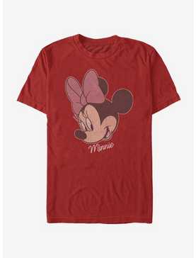 Disney Mickey Mouse Minnie Big Face Distressed T-Shirt, , hi-res