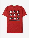 Disney Mickey Mouse Expressions T-Shirt, RED, hi-res