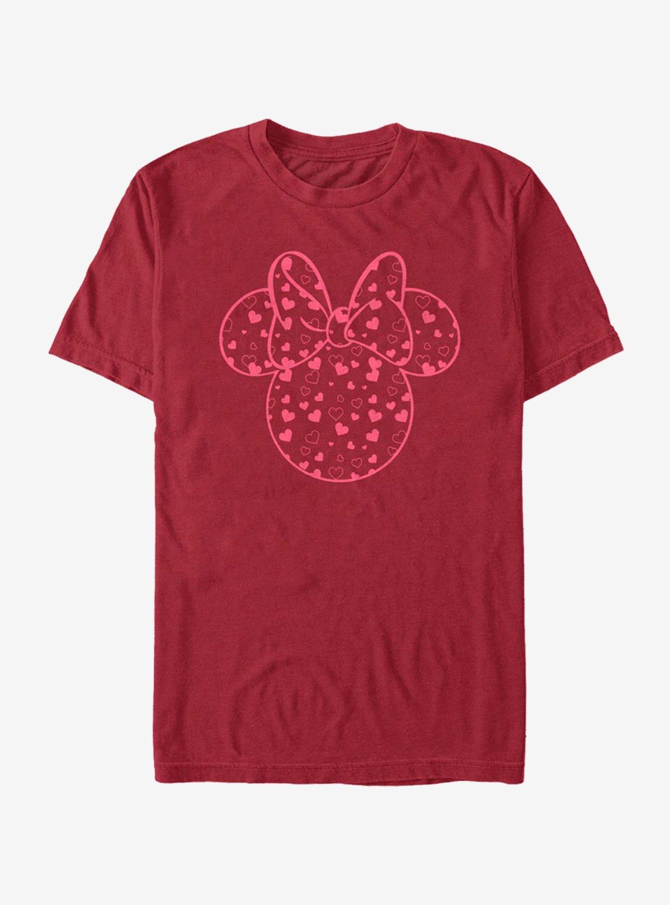 Disney Mickey Mouse Minnie Hearts Fill T-Shirt, , hi-res