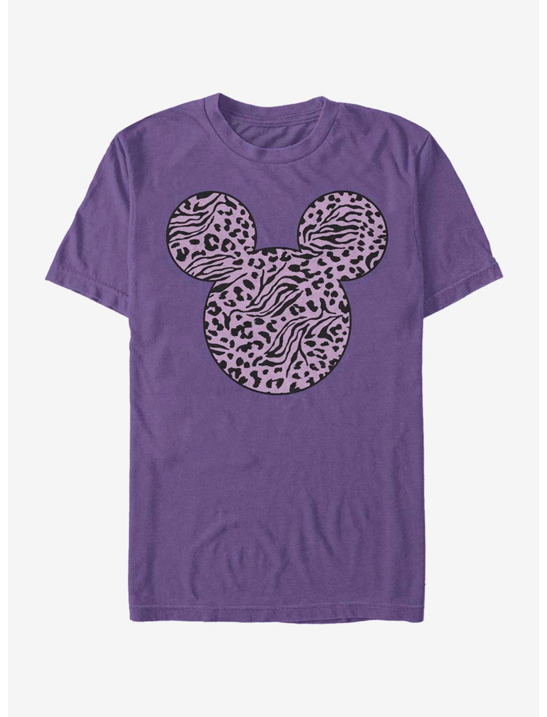 Disney Mickey Mouse Zebra Cheeta Fill T-Shirt, PURPLE, hi-res