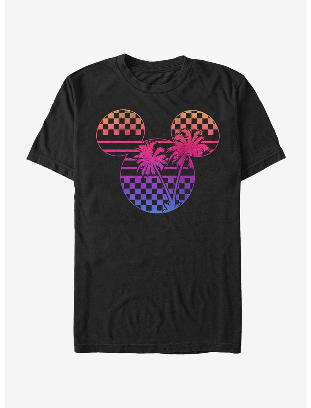 Disney Mickey Mouse Roadster Palm Mickey T-Shirt, BLACK, hi-res