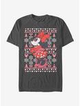 Disney Mickey Mouse Minnie Winter Sweater T-Shirt, CHARCOAL, hi-res