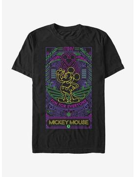 Disney Mickey Mouse Neon Line Art T-Shirt, , hi-res