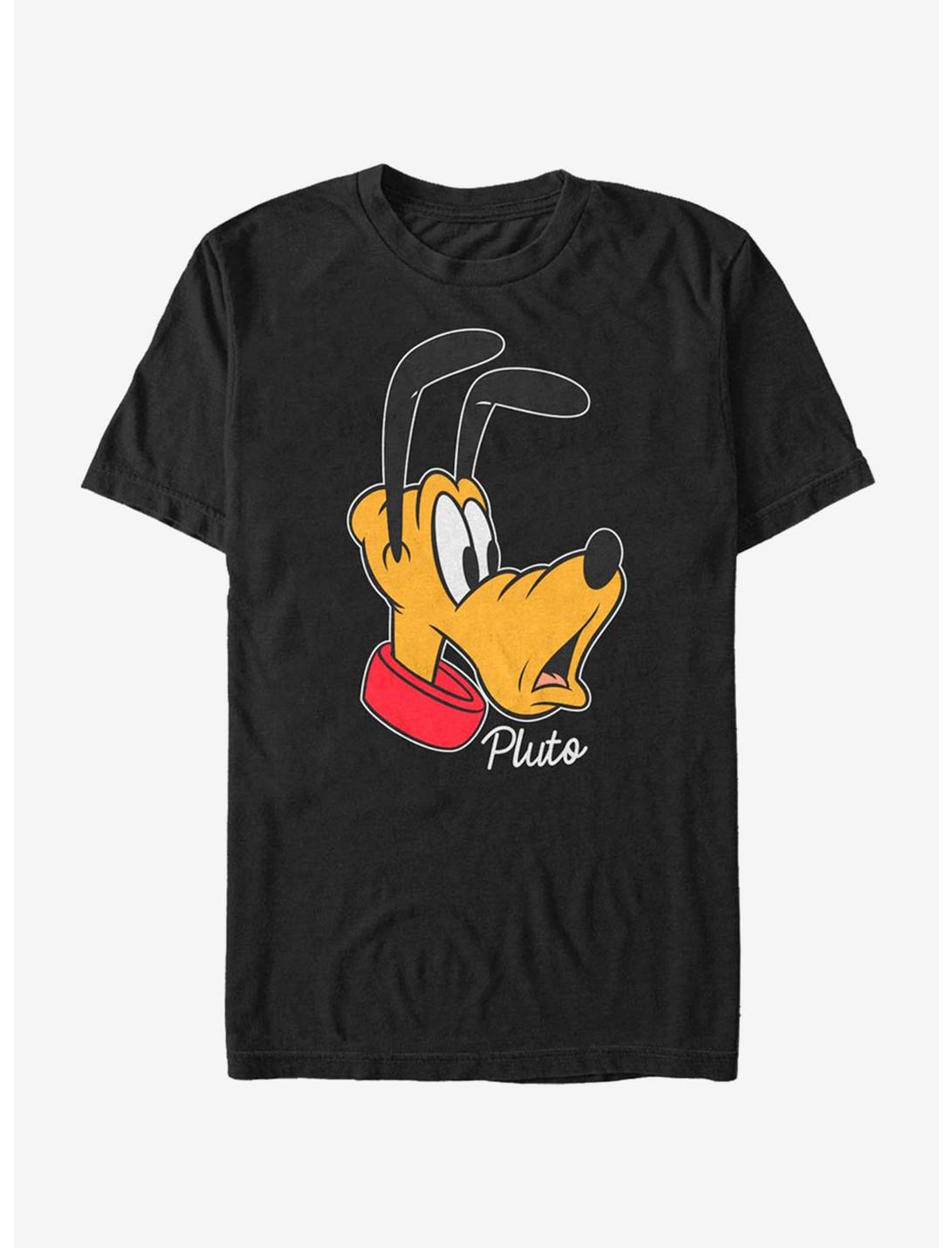 Disney Mickey Mouse Pluto Big Face T-Shirt, BLACK, hi-res