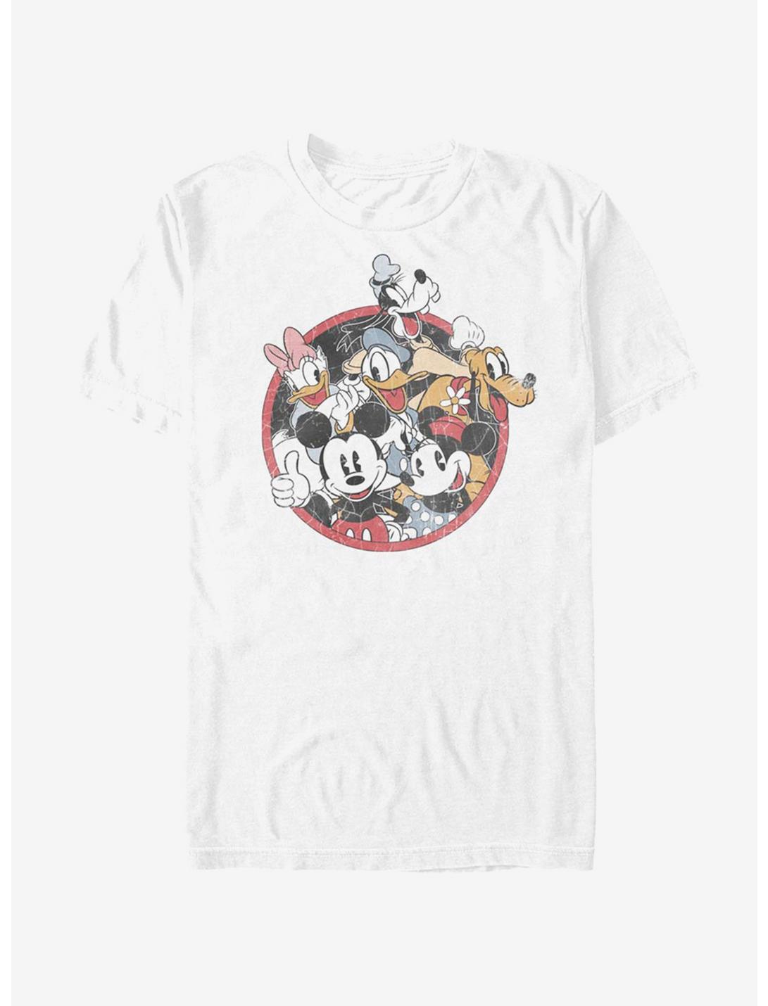 Disney Mickey Mouse Retro Groupie T-Shirt, WHITE, hi-res