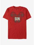 Disney Mickey Mouse Son Holiday Patch T-Shirt, RED, hi-res