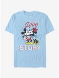 Disney Mickey Mouse True Love Story T-Shirt, LT BLUE, hi-res