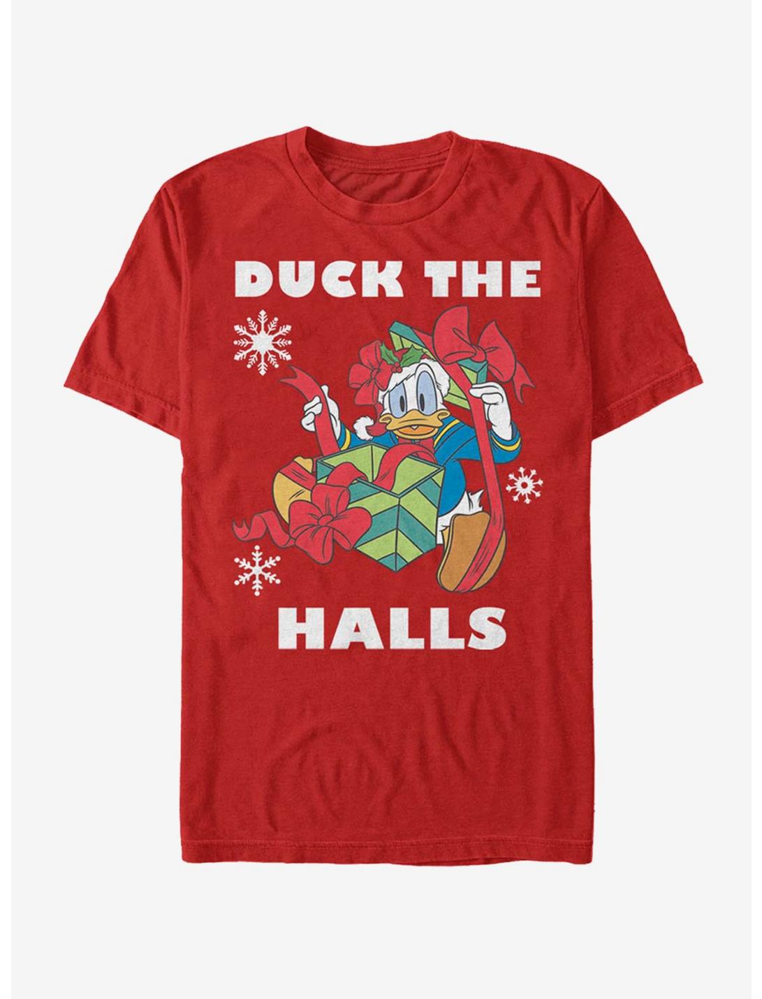 Disney Donald Duck Holiday Duck T-Shirt, RED, hi-res