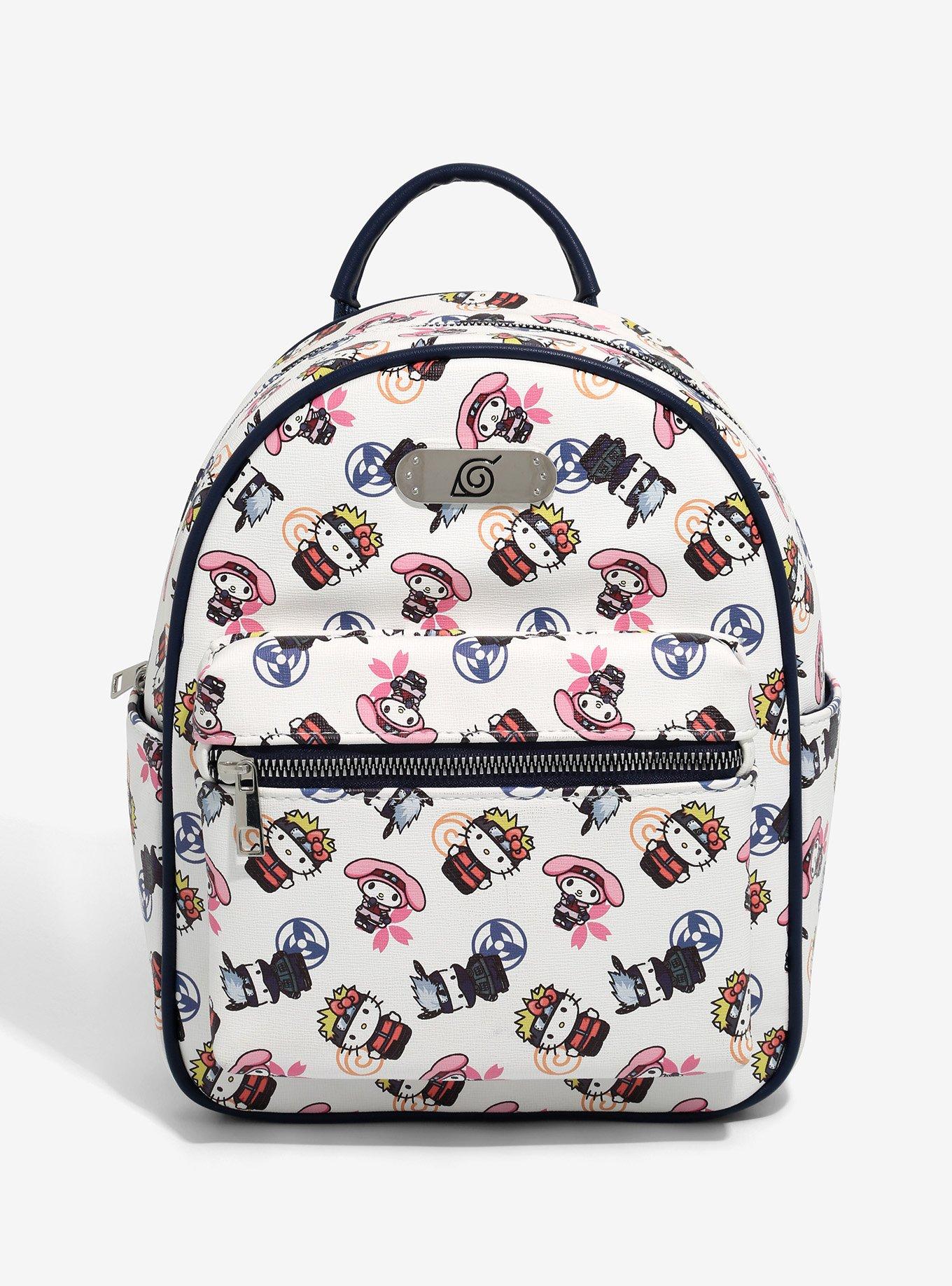 Naruto Shippuden x Hello Kitty and Friends Allover Print Mini Backpack