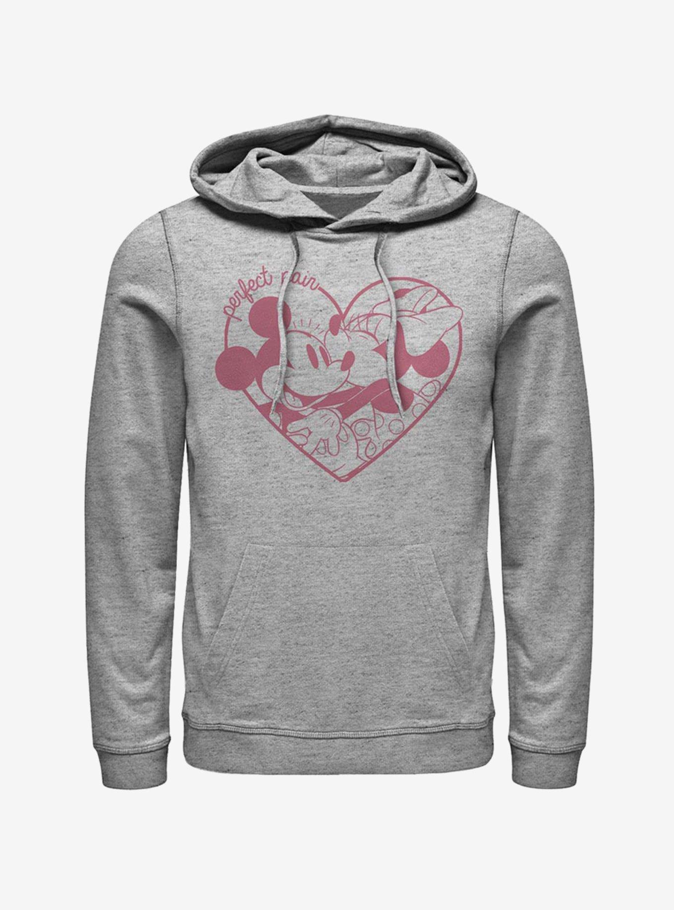 Disney Mickey Mouse & Minnie Mouse Perfect Pair Hoodie, ATH HTR, hi-res