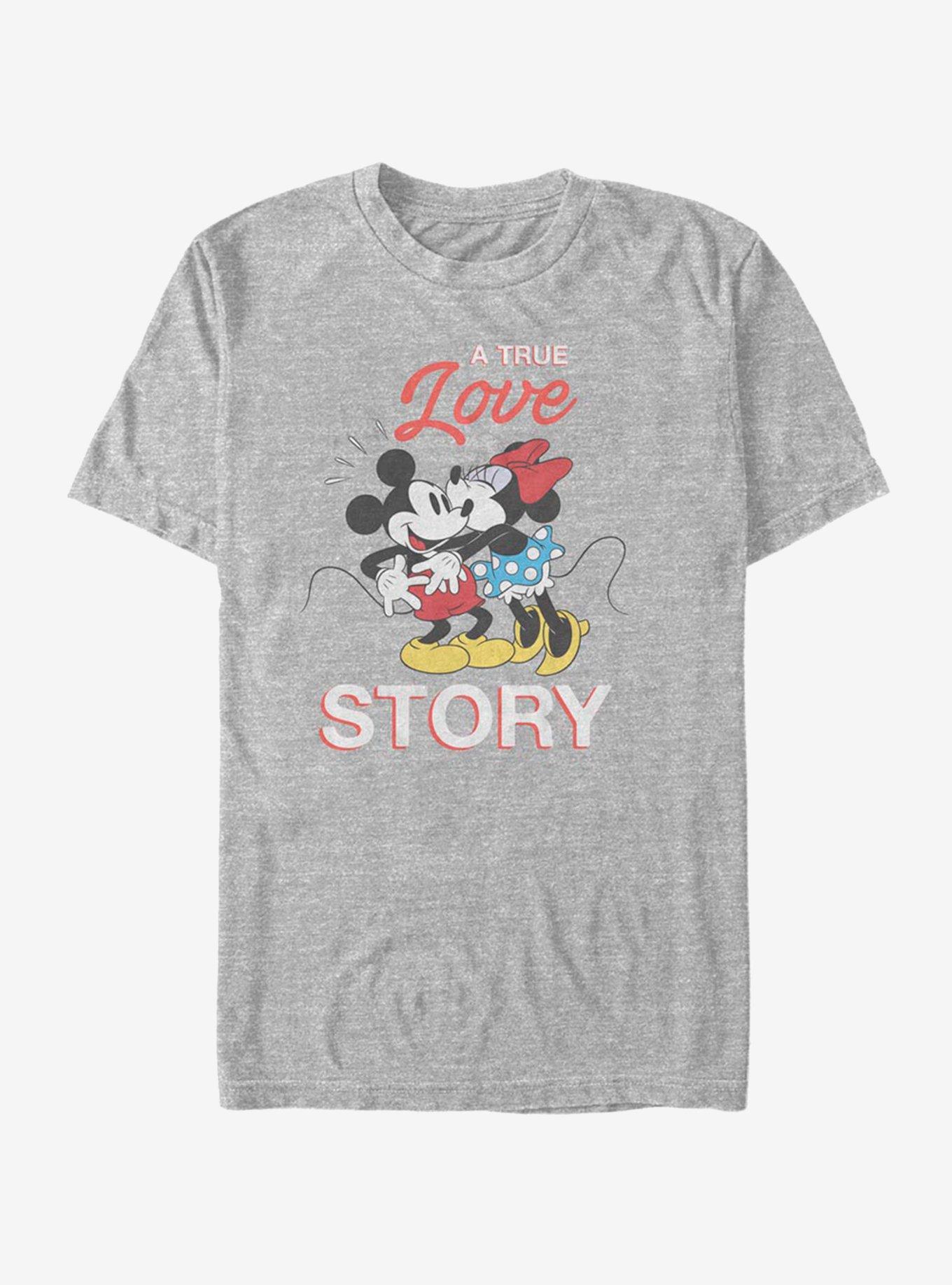 Disney Mickey Mouse True Love Story T-Shirt, ATH HTR, hi-res