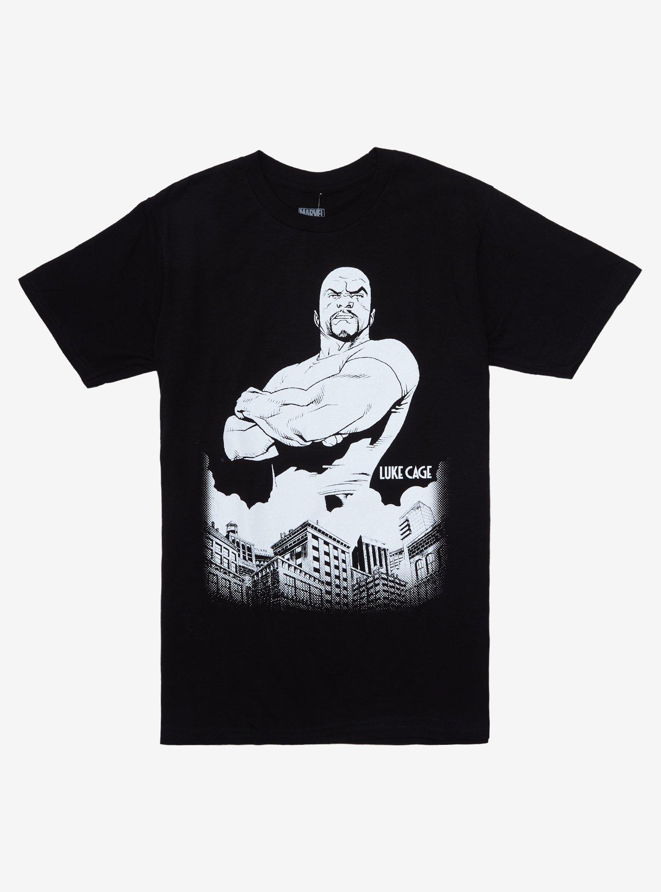 Marvel Luke Cage Black & White T-Shirt, BLACK, hi-res