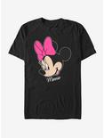 Disney Minnie Mouse Big Face T-Shirt, BLACK, hi-res