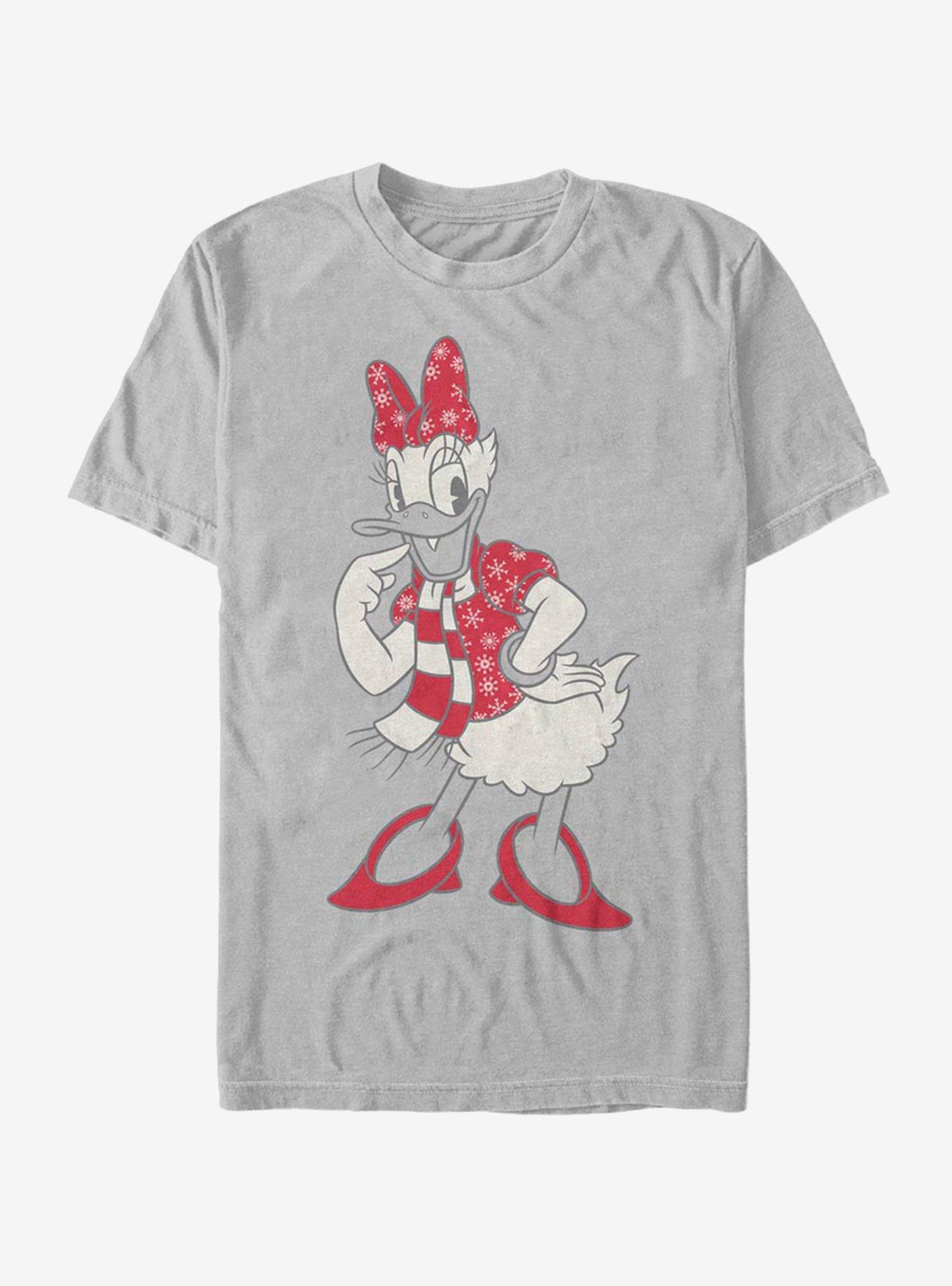 Disney Daisy Duck Holiday Snowflaked Daisy T-Shirt, SILVER, hi-res